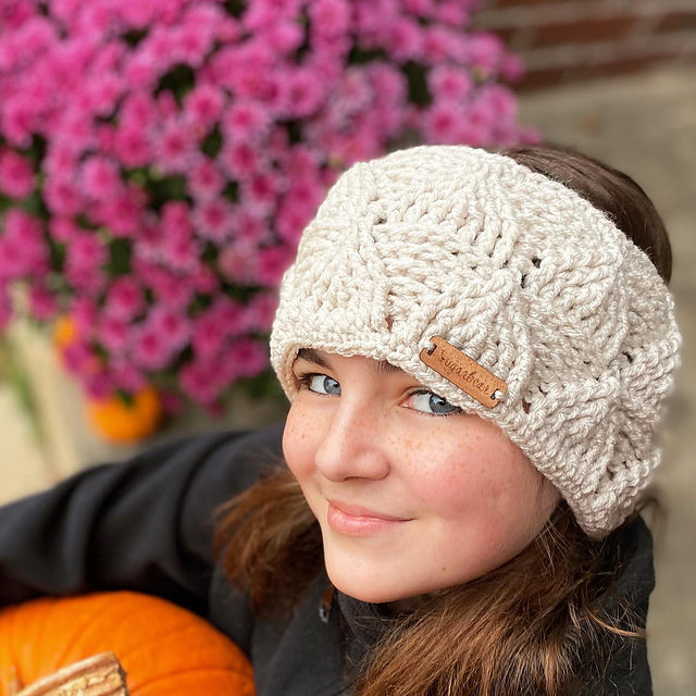 Crochet Pattern for Isosceles Ear Warmer | Crochet Headband Pattern | Ear Warmer Crocheting Pattern | DIY Written Crochet Instructions