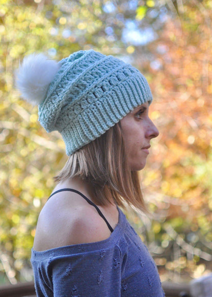 Crochet Pattern for Chunky Manhattan Slouch Hat | Crochet Hat Pattern | Hat Crocheting Pattern | DIY Written Crochet Instructions