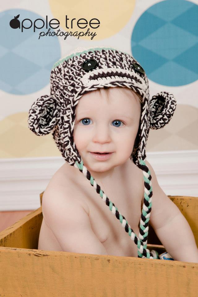 Crochet Pattern for Chunky Monkey Sock Monkey Hat | Crochet Hat Pattern | Hat Crocheting Pattern | DIY Written Crochet Instructions