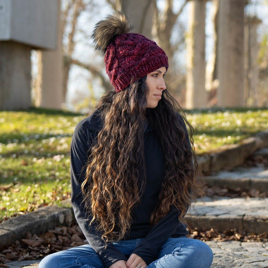 KNIT Pattern for Wandering Cables Beanie | Knit Hat Pattern | Hat Knitting Pattern | DIY Written Knit Instructions