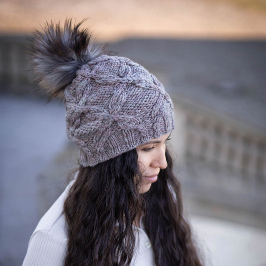 KNIT Pattern for Double Cross Beanie or Slouch | Knit Hat Pattern | Hat Knitting Pattern | DIY Written Knit Instructions