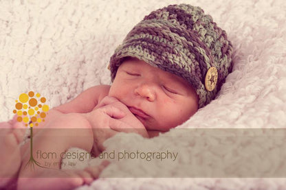 Crochet Pattern for Freedom Fighter Newsboy Beanie | Crochet Hat Pattern | Hat Crocheting Pattern | DIY Written Crochet Instructions