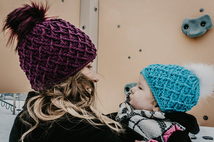 Crochet Pattern for Mini Harlequin Beanie | Crochet Hat Pattern | Hat Crocheting Pattern | DIY Written Crochet Instructions