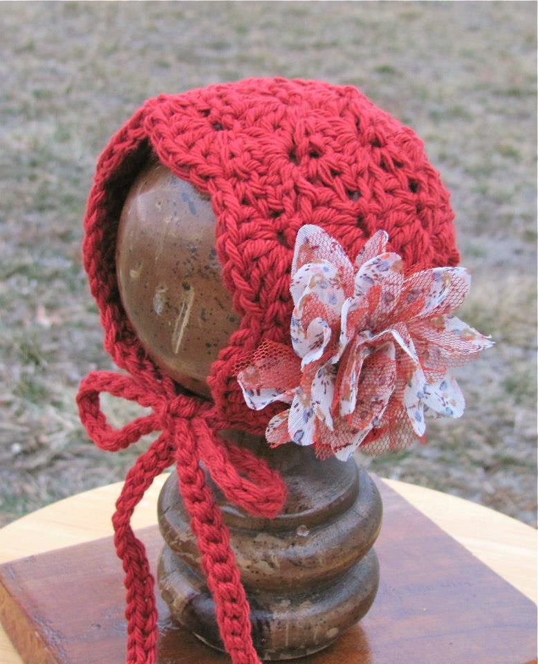Crochet Pattern for Lacy Shells Baby Bonnet | Crochet Baby Bonnet Pattern | Baby Hat Crocheting Pattern | DIY Written Crochet Instructions
