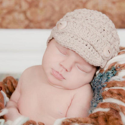 Crochet Pattern for Textured Newsboy Beanie | Crochet Hat Pattern | Hat Crocheting Pattern | DIY Written Crochet Instructions