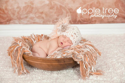 Crochet Pattern for Chantilly Baby Bonnet | Crochet Baby Bonnet Pattern | Baby Hat Crocheting Pattern | DIY Written Crochet Instructions