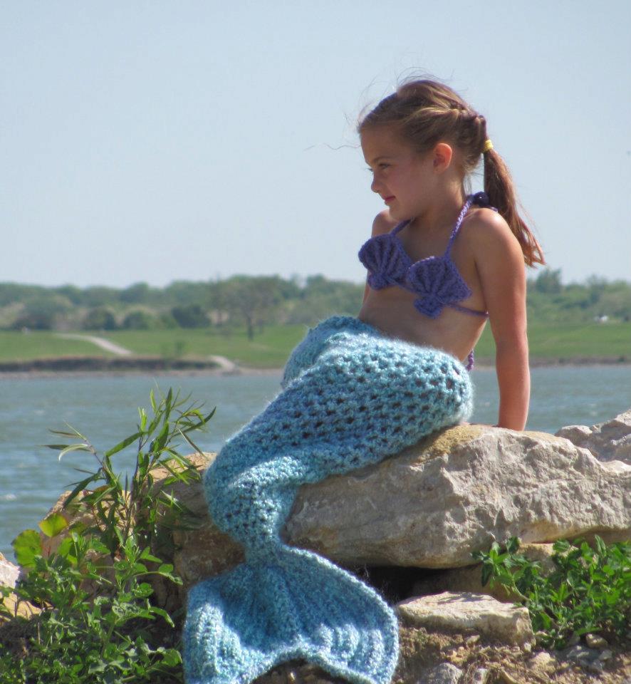 Crochet Pattern for Mermaid Shell Bikini Top | Crochet Bikini Top Pattern | Bikini Top Crocheting Pattern | DIY Written Crochet Instructions