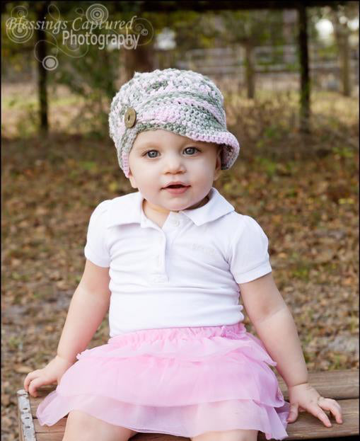 Crochet Pattern for Freedom Fighter Newsboy Beanie | Crochet Hat Pattern | Hat Crocheting Pattern | DIY Written Crochet Instructions