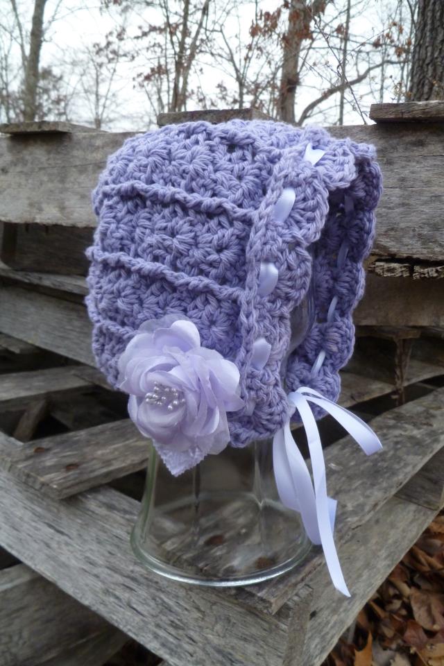 Crochet Pattern for Ashlyn Baby Bonnet | Crochet Baby Bonnet Pattern | Baby Hat Crocheting Pattern | DIY Written Crochet Instructions