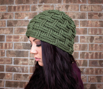 Crochet Pattern for Winter Weave Beanie | Crochet Hat Pattern | Hat Crocheting Pattern | DIY Written Crochet Instructions