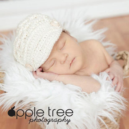 Crochet Pattern for Textured Newsboy Beanie | Crochet Hat Pattern | Hat Crocheting Pattern | DIY Written Crochet Instructions
