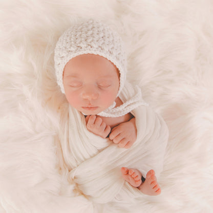 Crochet Pattern for Dedication Baby Bonnet | Crochet Baby Bonnet Pattern | Baby Hat Crocheting Pattern | DIY Written Crochet Instructions
