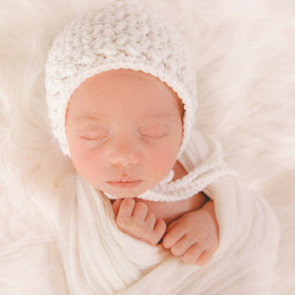Crochet Pattern for Dedication Baby Bonnet | Crochet Baby Bonnet Pattern | Baby Hat Crocheting Pattern | DIY Written Crochet Instructions