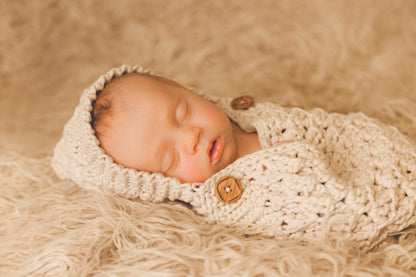 Crochet Pattern for Windchill Hooded Button Up Baby Cocoon | Crochet Hooded Cocoon Pattern | Baby Cocoon Crocheting Pattern | DIY Written Crochet Instructions