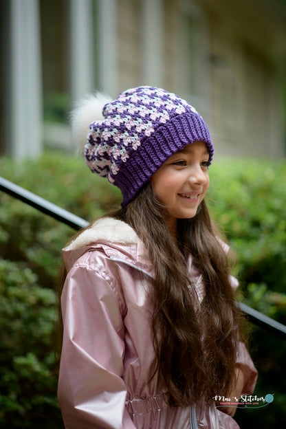 Crochet Pattern for Side Step Slouch Hat | Crochet Hat Pattern | Hat Crocheting Pattern | DIY Written Crochet Instructions