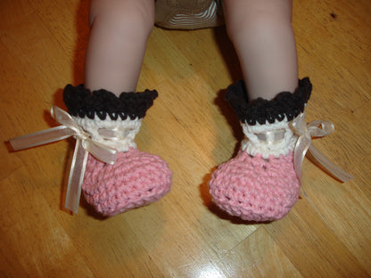 Crochet Pattern for Katrina Baby Booties | Crochet Baby Shoes Pattern | Baby Booties Crocheting Pattern | DIY Written Crochet Instructions