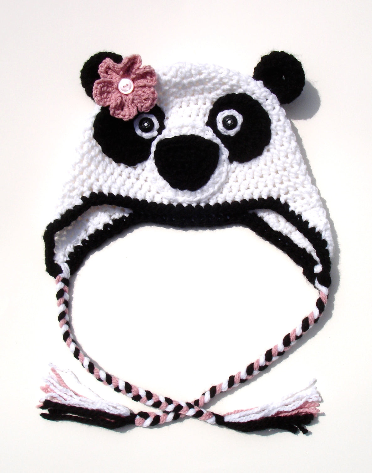 Crochet Pattern for Panda Bear Hat | Crochet Hat Pattern | Hat Crocheting Pattern | DIY Written Crochet Instructions