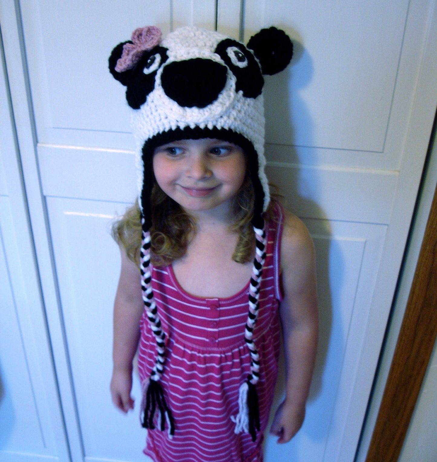 Crochet Pattern for Panda Bear Hat | Crochet Hat Pattern | Hat Crocheting Pattern | DIY Written Crochet Instructions