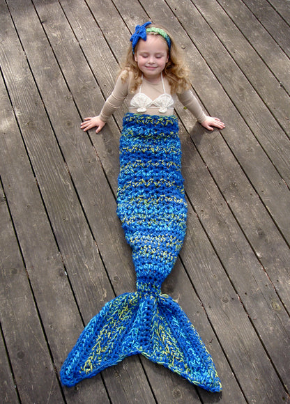 SET OF 3 Crochet Patterns for Mermaid Tail, Shell Bikini Top, & Starfish Headband Photography Props | Crochet Mermaid Pattern | Mermaid Tail Crocheting Pattern | DIY Written Crochet Instructions