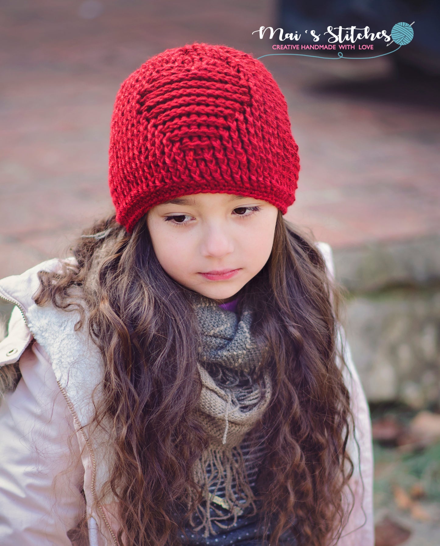 Crochet Pattern for Embossed Heart Beanie | Crochet Hat Pattern | Hat Crocheting Pattern | DIY Written Crochet Instructions
