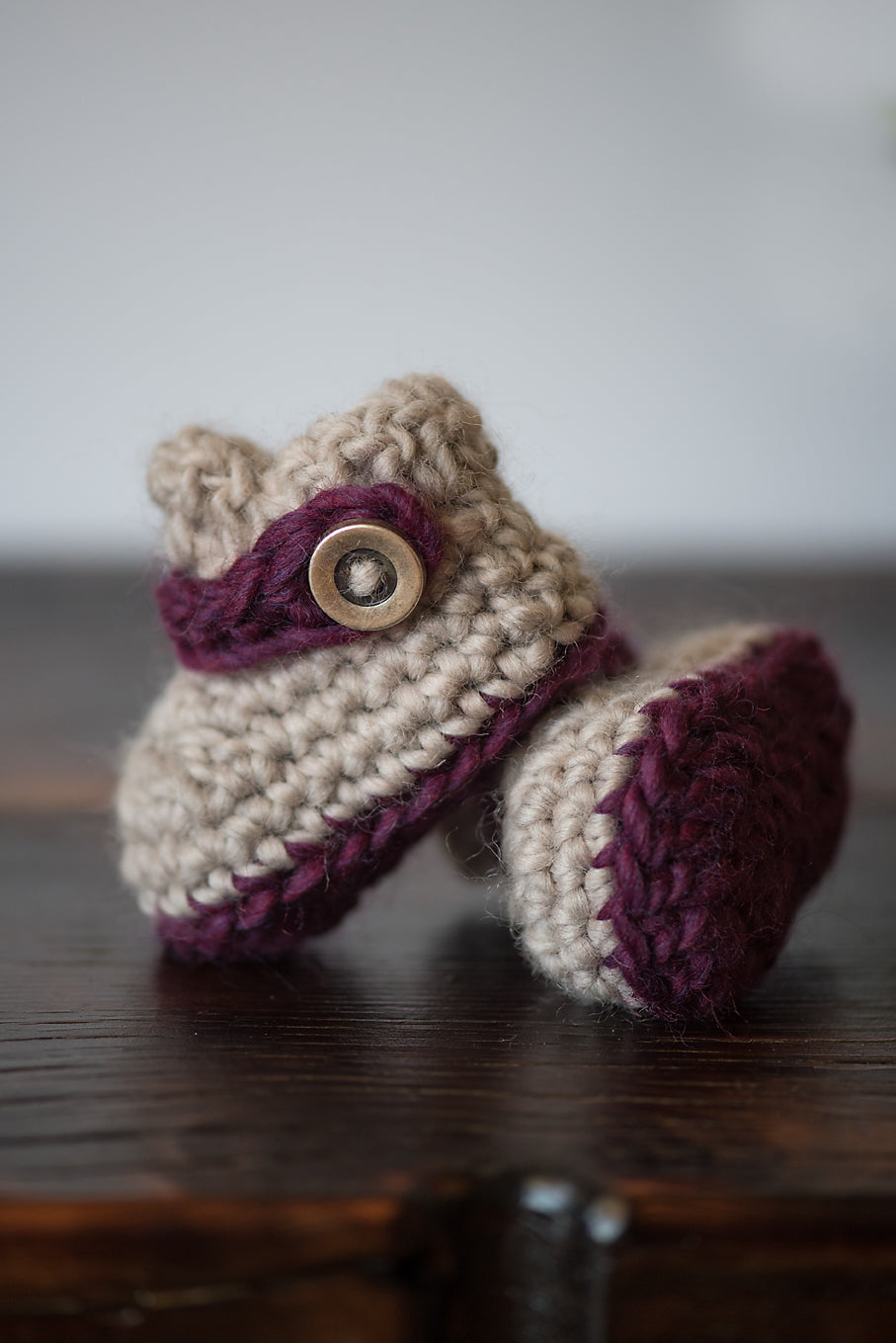 Crochet Pattern for Button Strap Baby Loafers | Crochet Baby Shoes Pattern | Baby Booties Crocheting Pattern | DIY Written Crochet Instructions