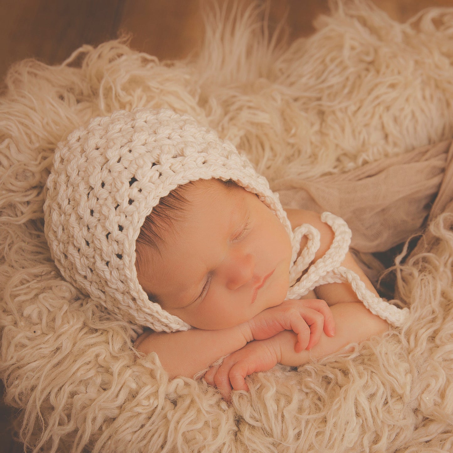 Crochet Pattern for Karma Baby Bonnet | Crochet Baby Bonnet Pattern | Baby Hat Crocheting Pattern | DIY Written Crochet Instructions