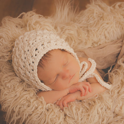 Crochet Pattern for Karma Baby Bonnet | Crochet Baby Bonnet Pattern | Baby Hat Crocheting Pattern | DIY Written Crochet Instructions