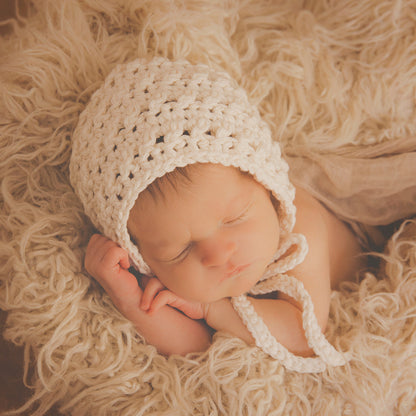 Crochet Pattern for Karma Baby Bonnet | Crochet Baby Bonnet Pattern | Baby Hat Crocheting Pattern | DIY Written Crochet Instructions