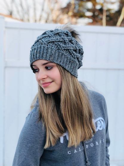 Crochet Pattern for Arctic Weave Slouch | Crochet Hat Pattern | Hat Crocheting Pattern | DIY Written Crochet Instructions