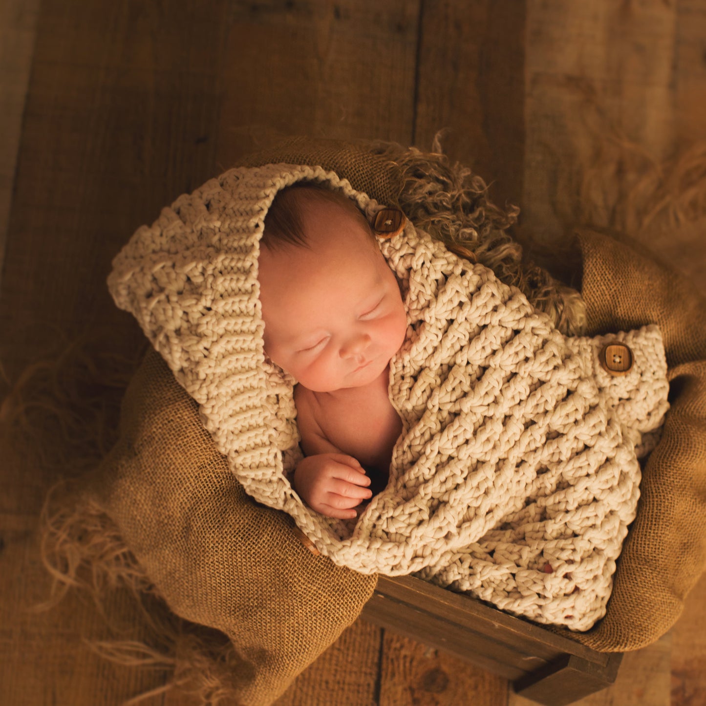 Crochet Pattern for Windchill Hooded Button Up Baby Cocoon | Crochet Hooded Cocoon Pattern | Baby Cocoon Crocheting Pattern | DIY Written Crochet Instructions
