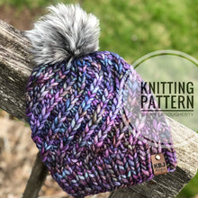 Load image into Gallery viewer, KNIT Pattern for Alpine Swirl Hat | Knit Hat Pattern | Hat Knitting Pattern | DIY Written Knit Instructions
