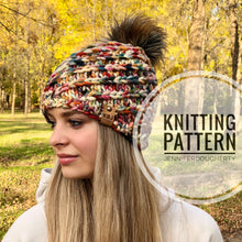 Load image into Gallery viewer, KNIT Pattern for Convolution Beanie | Knit Hat Pattern | Hat Knitting Pattern | DIY Written Knit Instructions
