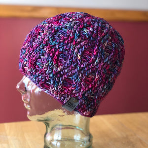 Making Waves Beanie | LUXURY Handmade 100% Merino Wool Knit Beanie | Malabrigo Washted | ADULT size | Ready To Ship