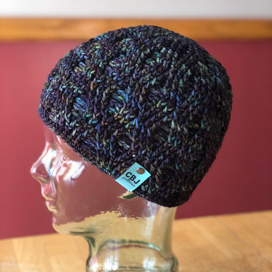 Making Waves Beanie | LUXURY Handmade 100% Merino Wool Knit Beanie | Malabrigo Rios | CHILD size | Ready To Ship