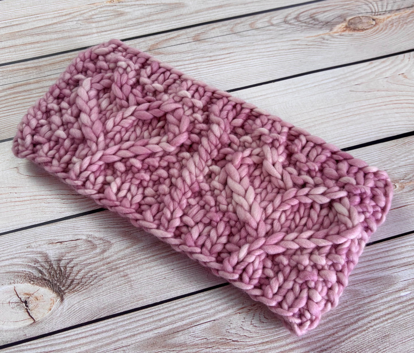 Heartwarming Headband | LUXURY Handmade 100% Merino Wool Knit Headband | Malabrigo Rasta | Adult Size | Ready To Ship