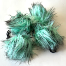 Load image into Gallery viewer, POM-POMS:  Lot of 4 Pom Poms with cords in Mint Chip color
