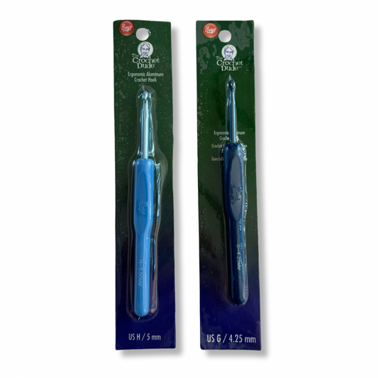 TOOLS:  "The Crochet Dude" Ergonomic Aluminum Crochet Hook by Boye