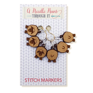 Stitch Markers:  "Sheep, front and back" Stitch Markers