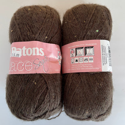 YARN (DISCONTINUED):  Patons Lace (with and without sequins) in various colors