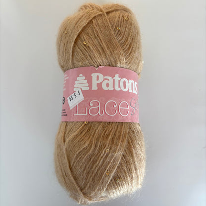 YARN (DISCONTINUED):  Patons Lace (with and without sequins) in various colors