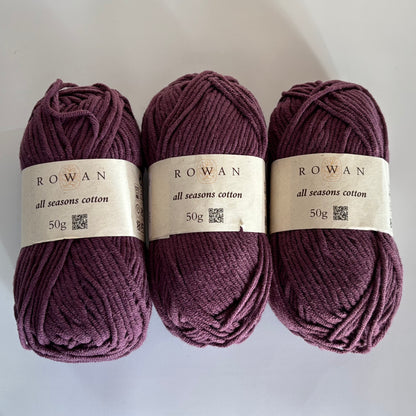 YARN (DISCONTINUED):  Rowan All Seasons Cotton Yarn in Multiple Colors