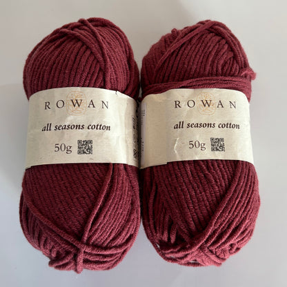 YARN (DISCONTINUED):  Rowan All Seasons Cotton Yarn in Multiple Colors