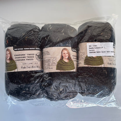 YARN:  Loops & Threads Charisma #5 Bulky Weight Yarn (Lot of 3 skeins)