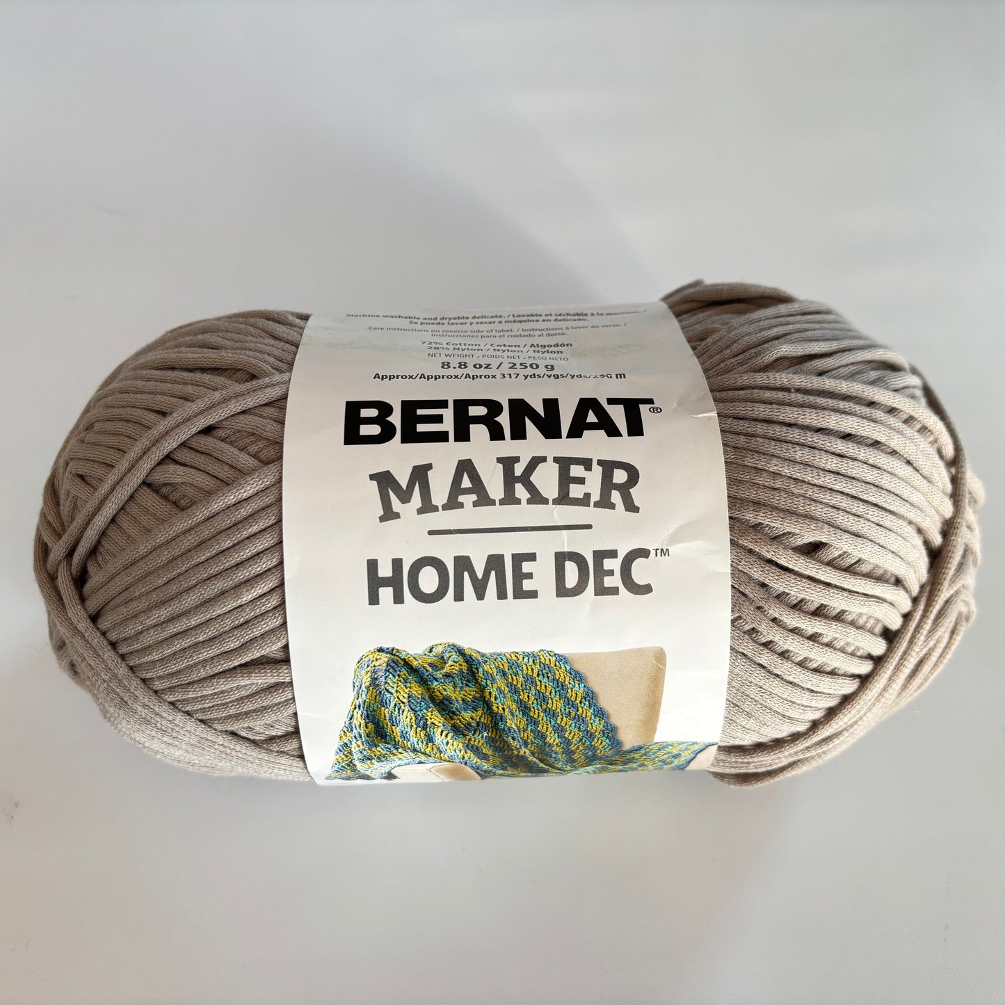 YARN:  Bernat Maker Home Dec #5 bulky weight yarn in multiple colors (sold in lots)