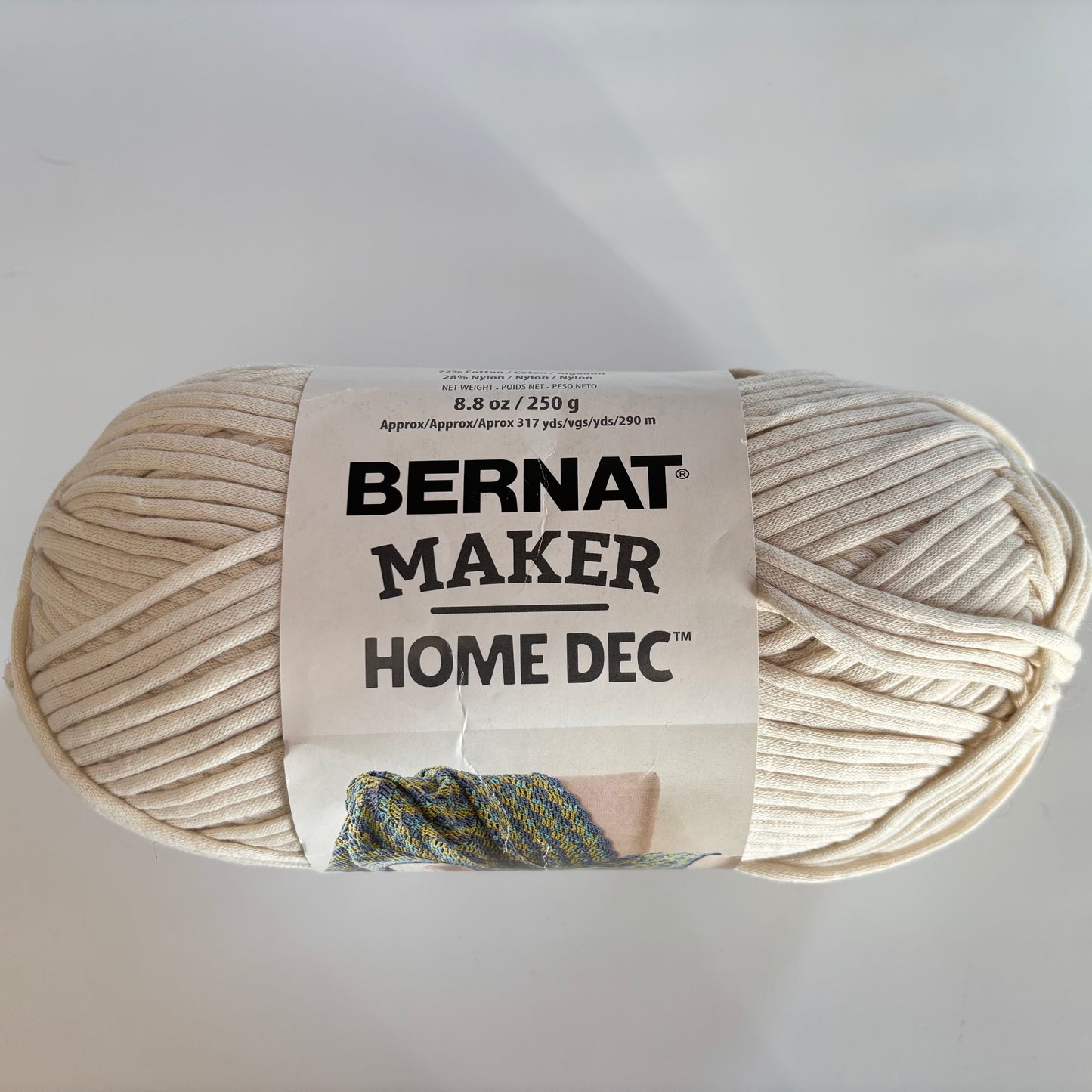YARN:  Bernat Maker Home Dec #5 bulky weight yarn in multiple colors (sold in lots)