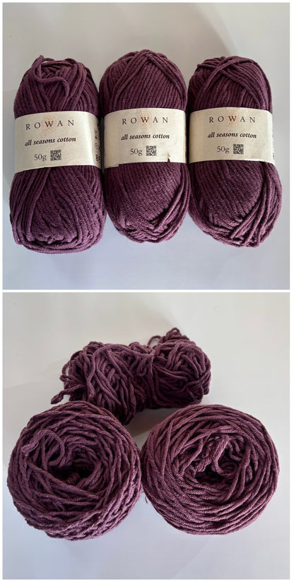YARN (DISCONTINUED):  Rowan All Seasons Cotton Yarn in Multiple Colors