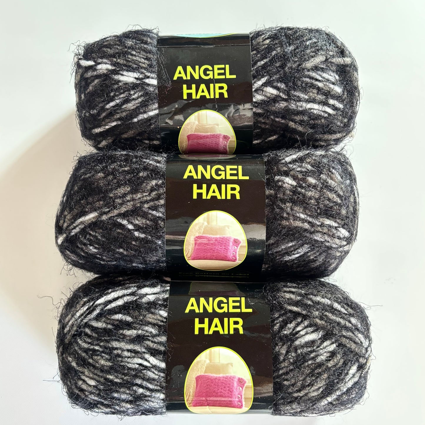 YARN (DISCONTINUED):  Sensations/Purl Essence Angel Hair Bulky Yarn (multiple colors)