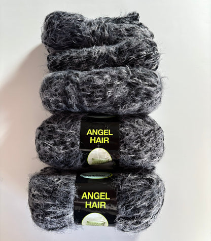 YARN (DISCONTINUED):  Sensations/Purl Essence Angel Hair Bulky Yarn (multiple colors)