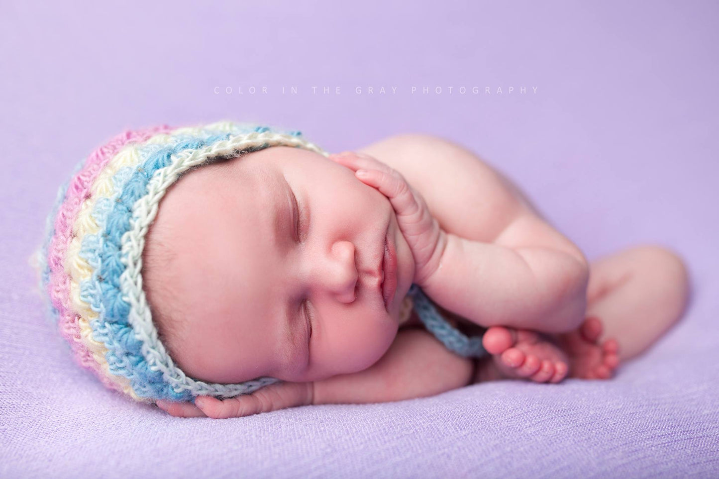 Crochet Pattern for Vintage Star Baby Bonnet | Crochet Baby Bonnet Pattern | Baby Hat Crocheting Pattern | DIY Written Crochet Instructions