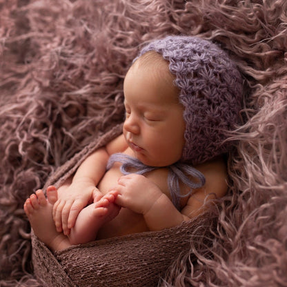 Crochet Pattern for Vintage Star Baby Bonnet | Crochet Baby Bonnet Pattern | Baby Hat Crocheting Pattern | DIY Written Crochet Instructions